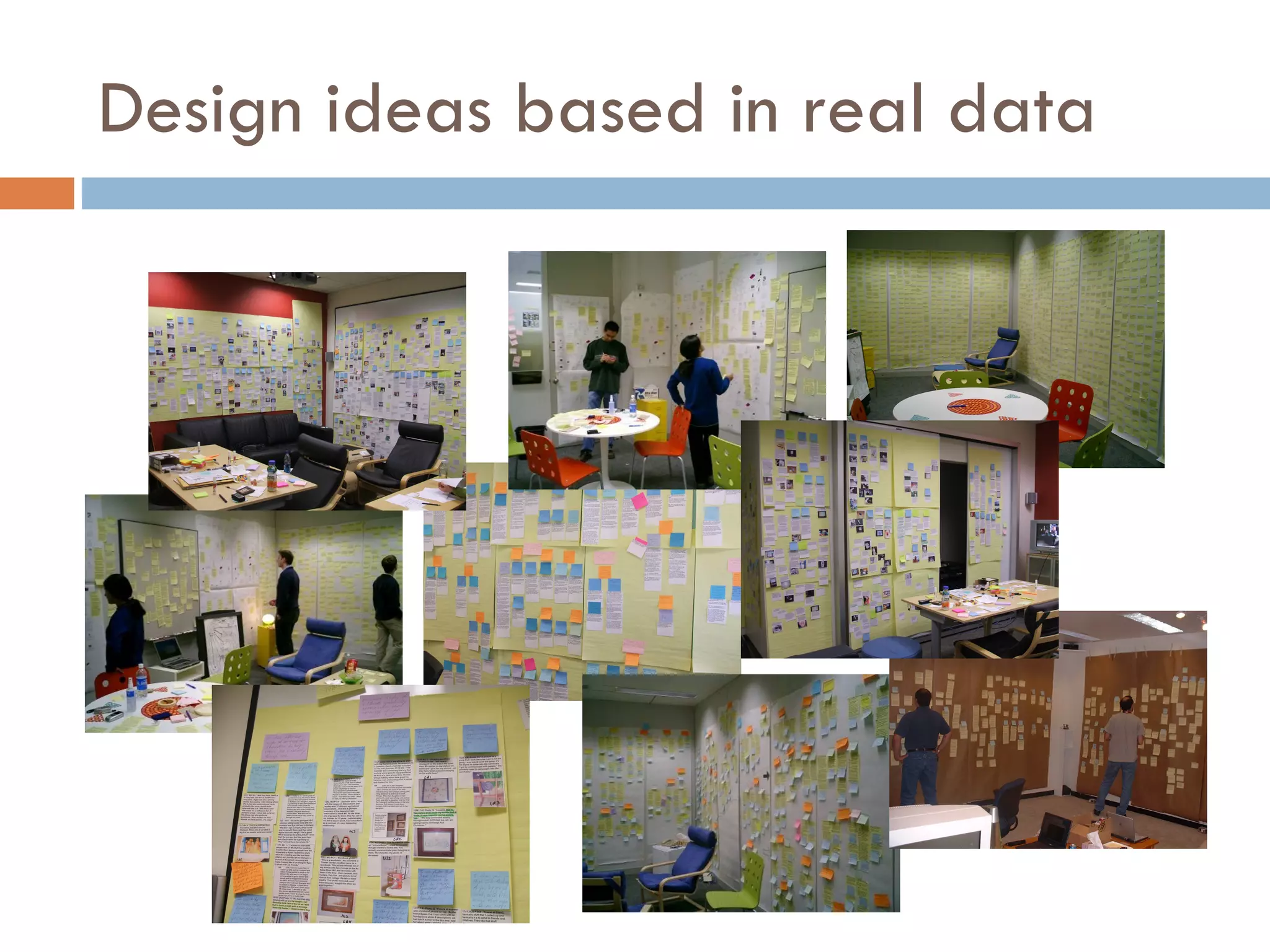 Design ideas based in real data 