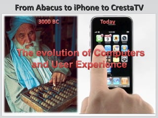From Abacus to iPhone to CrestaTV 