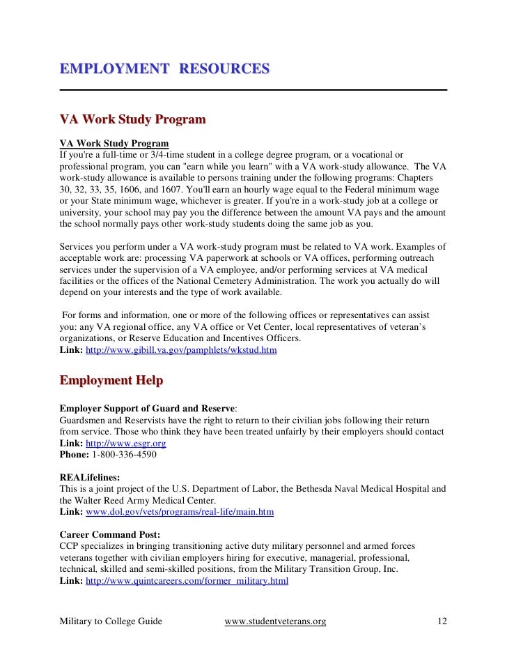from combat to college checklist va form 22 8691