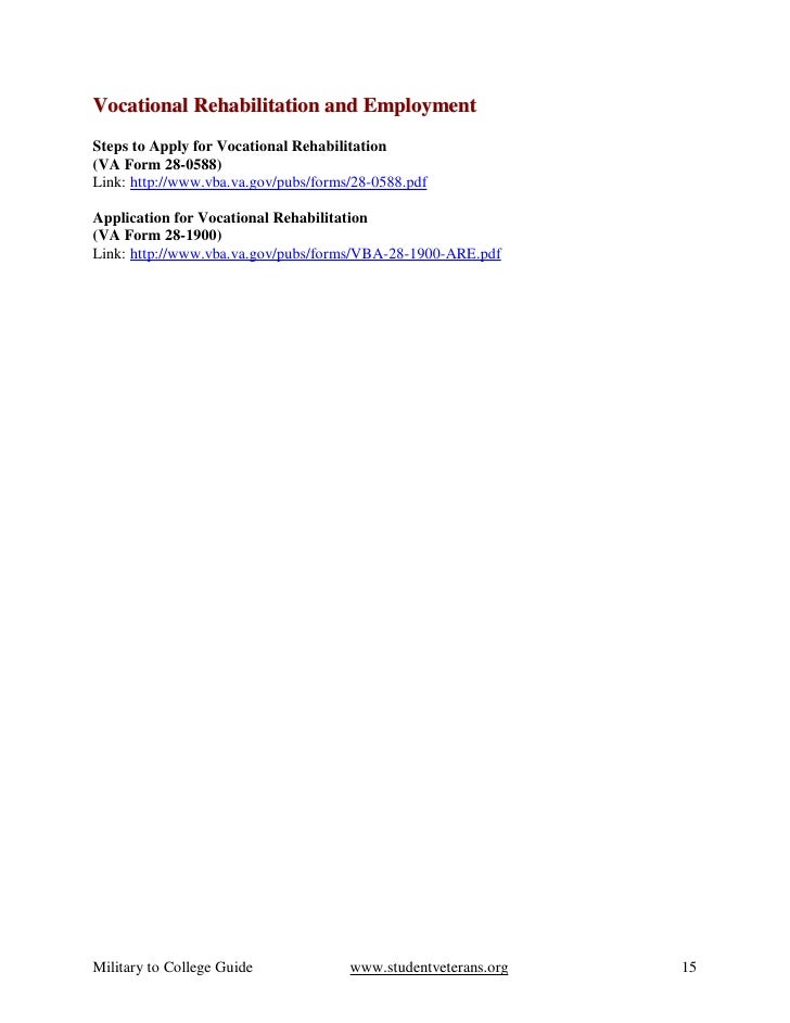 from combat to college checklist va form 22 8691