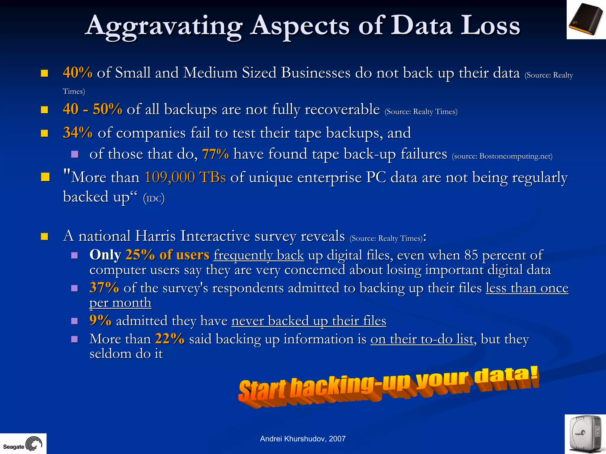 Future Information Growth And Storage Device Reliability 2007