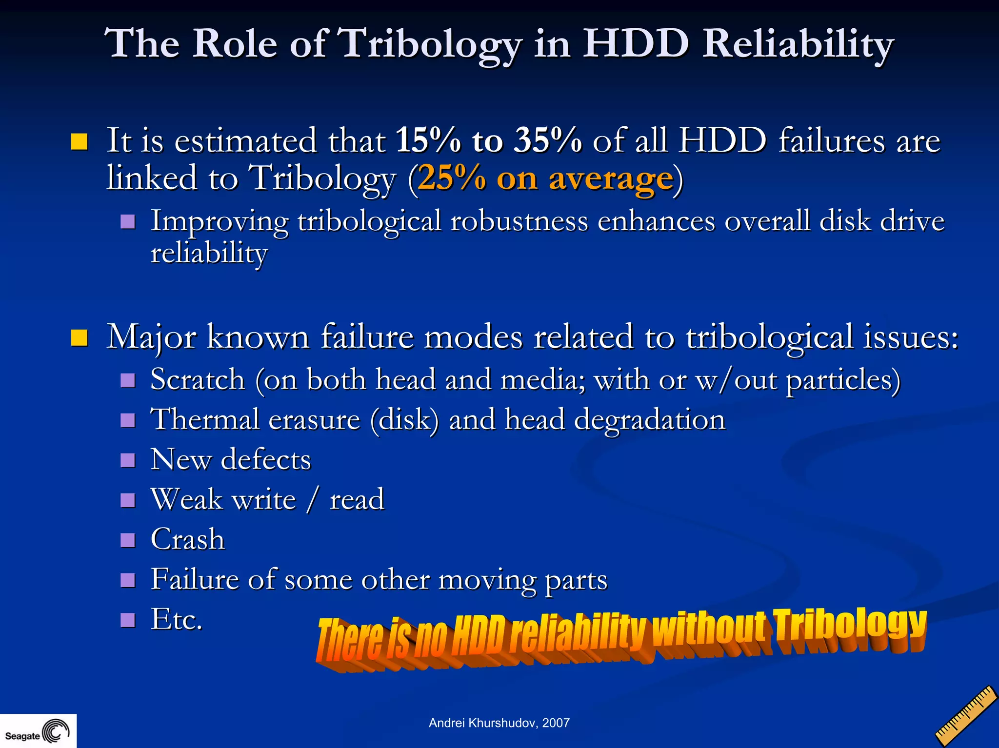 Future Information Growth And Storage Device Reliability 2007