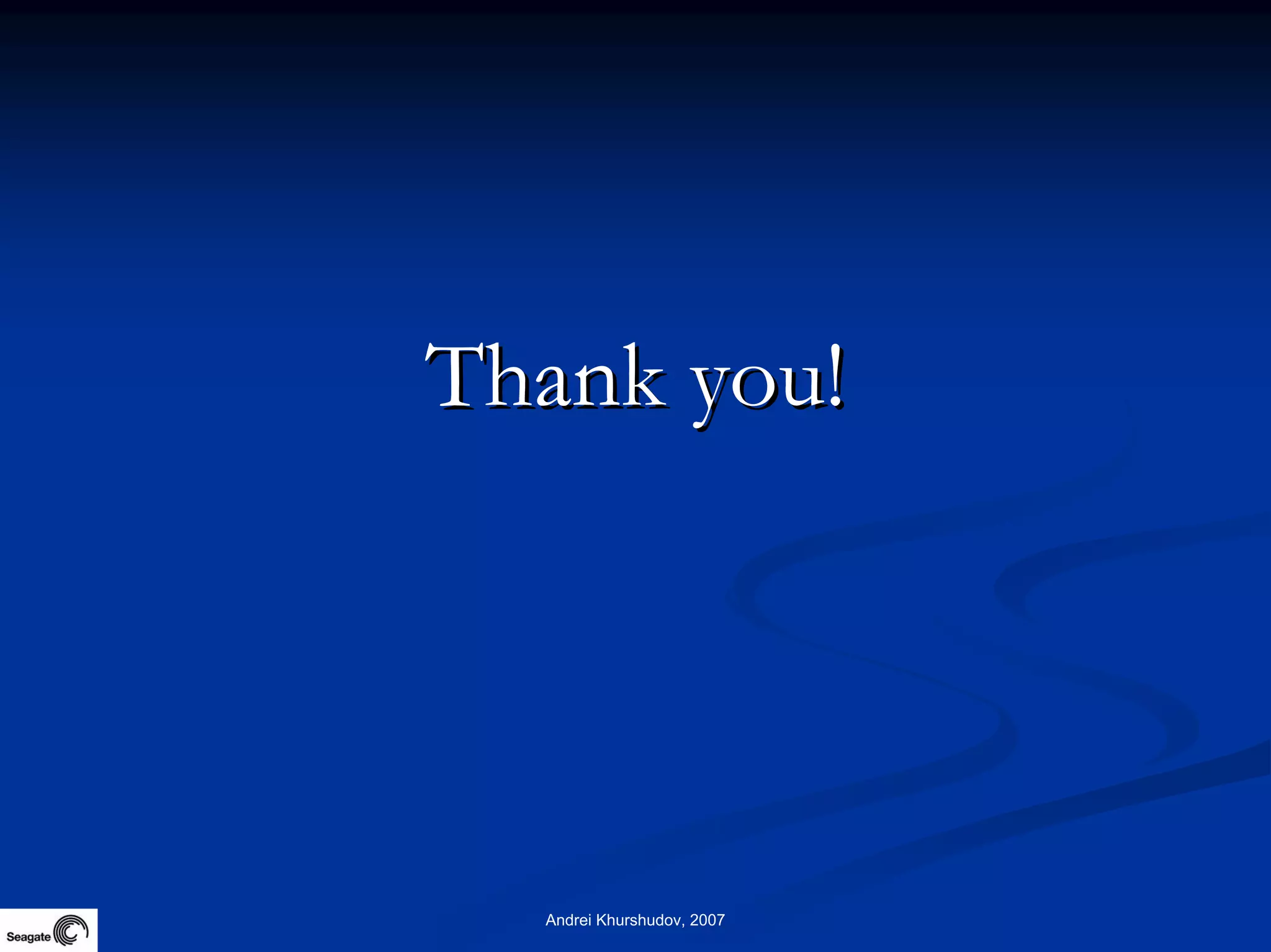 Future Information Growth And Storage Device Reliability 2007