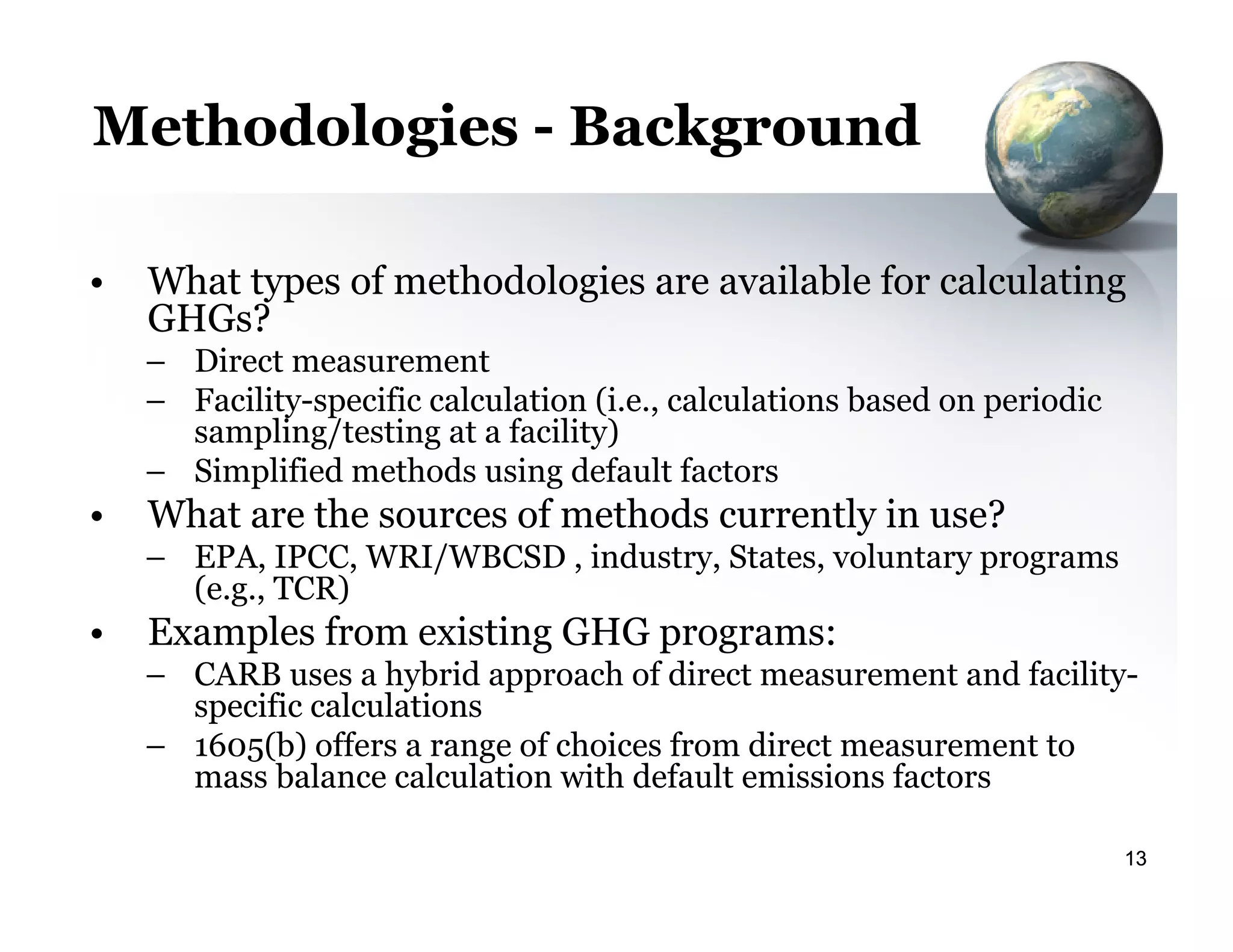 GHG Mandatory Reporting Rule Overview