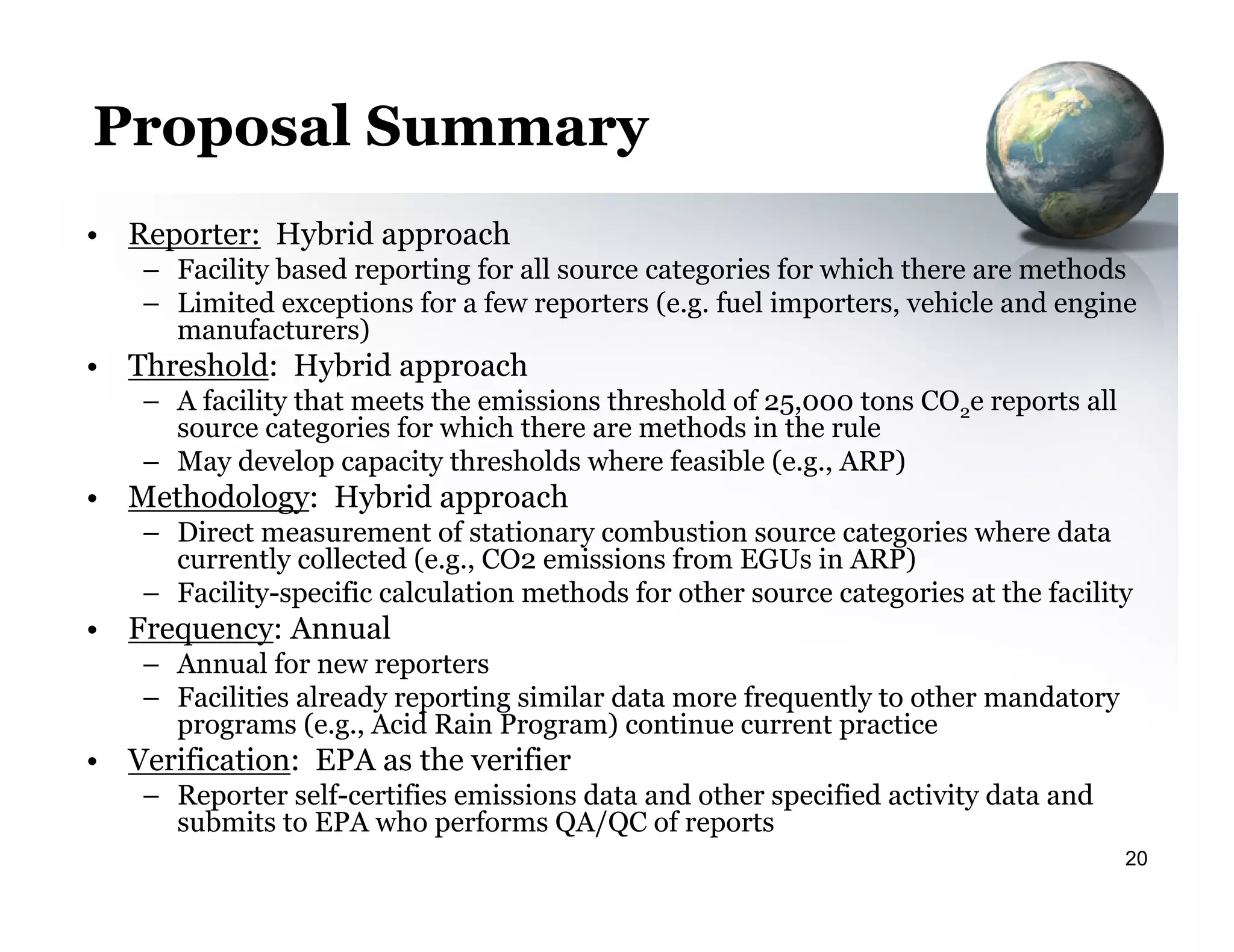 GHG Mandatory Reporting Rule Overview