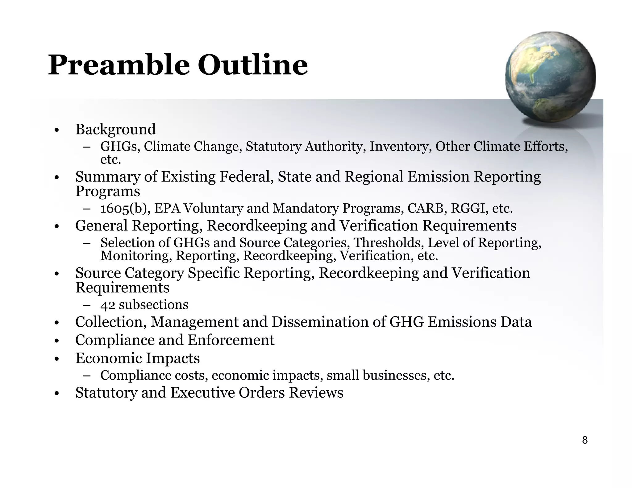 GHG Mandatory Reporting Rule Overview