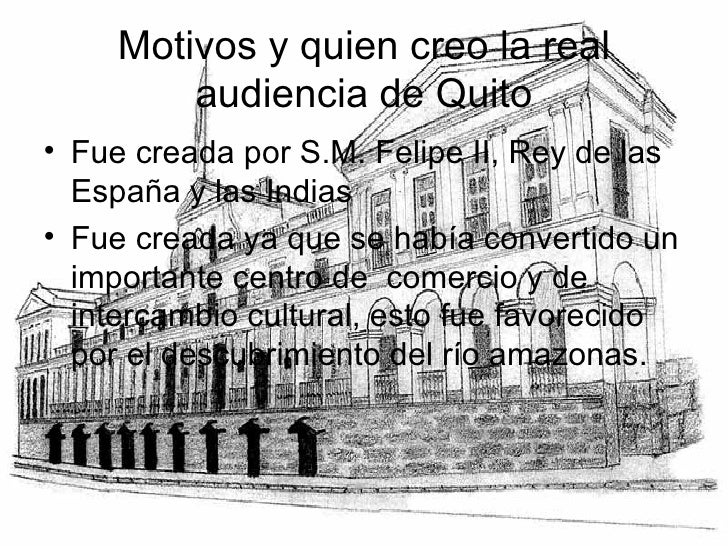 Resultado de imagen para imagen de la real audiencia de quito
