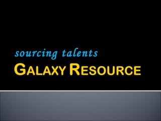 sourcing talents  