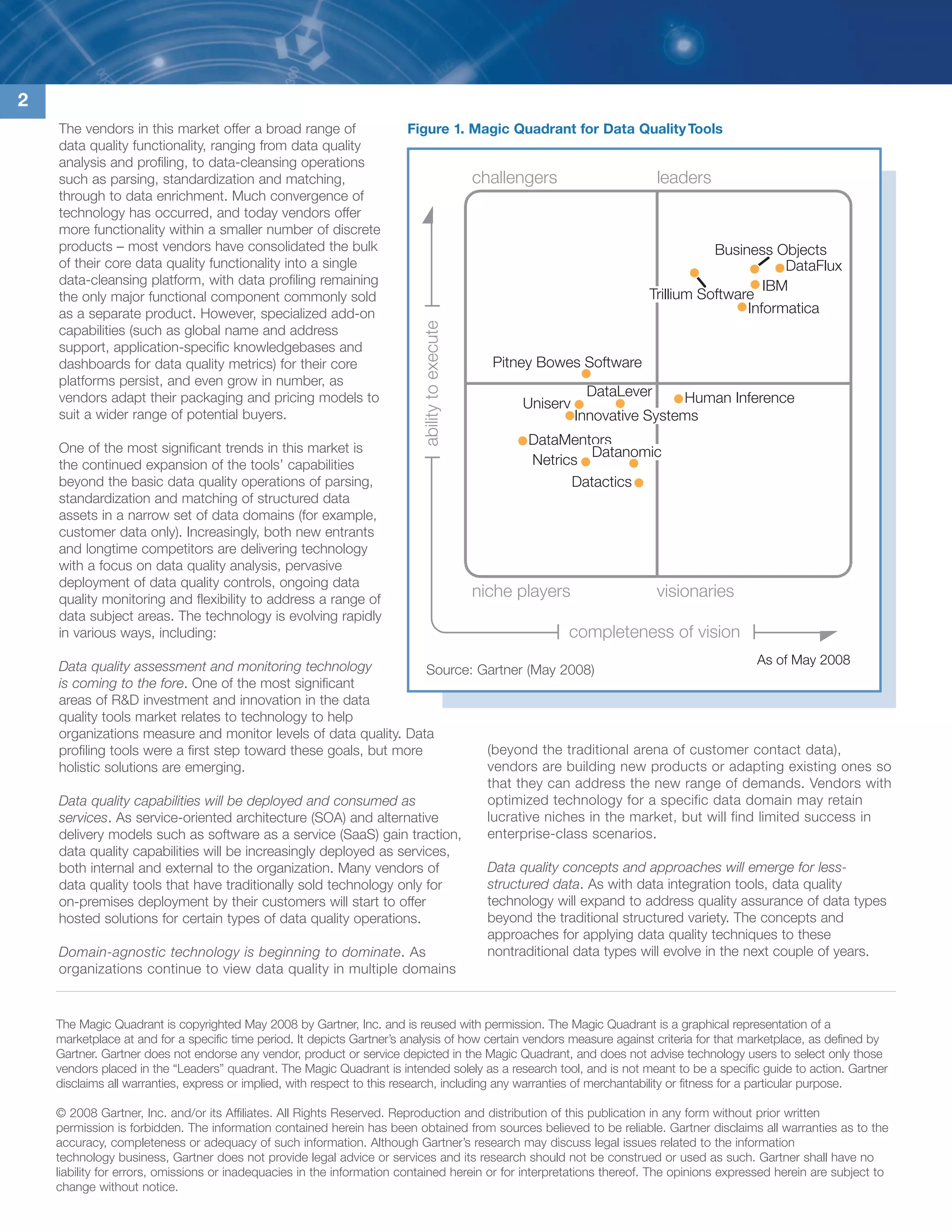 Gartner Positions Data Flux In The Leaders Quadrant Of The Magic