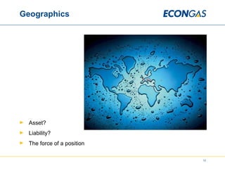 Geographics Asset? Liability? The force of a position 