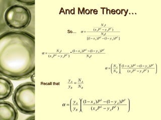 And More Theory… So… Recall that 