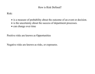 General Employee Risk Management Course | PDF