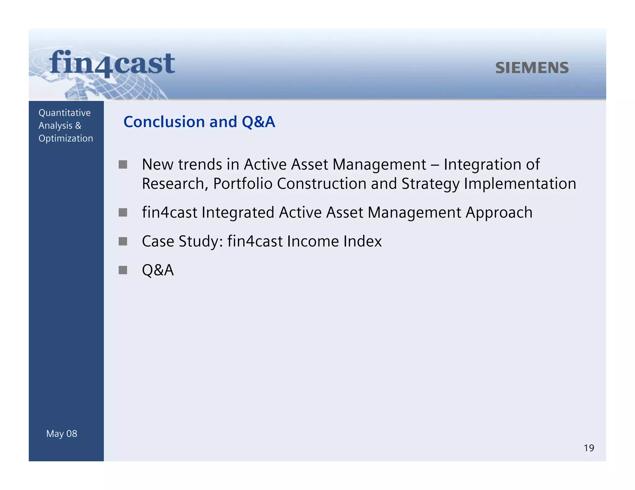 Generating Alpha Based On Forecasts Integrated Active Asset Management Mitev Kuehrer