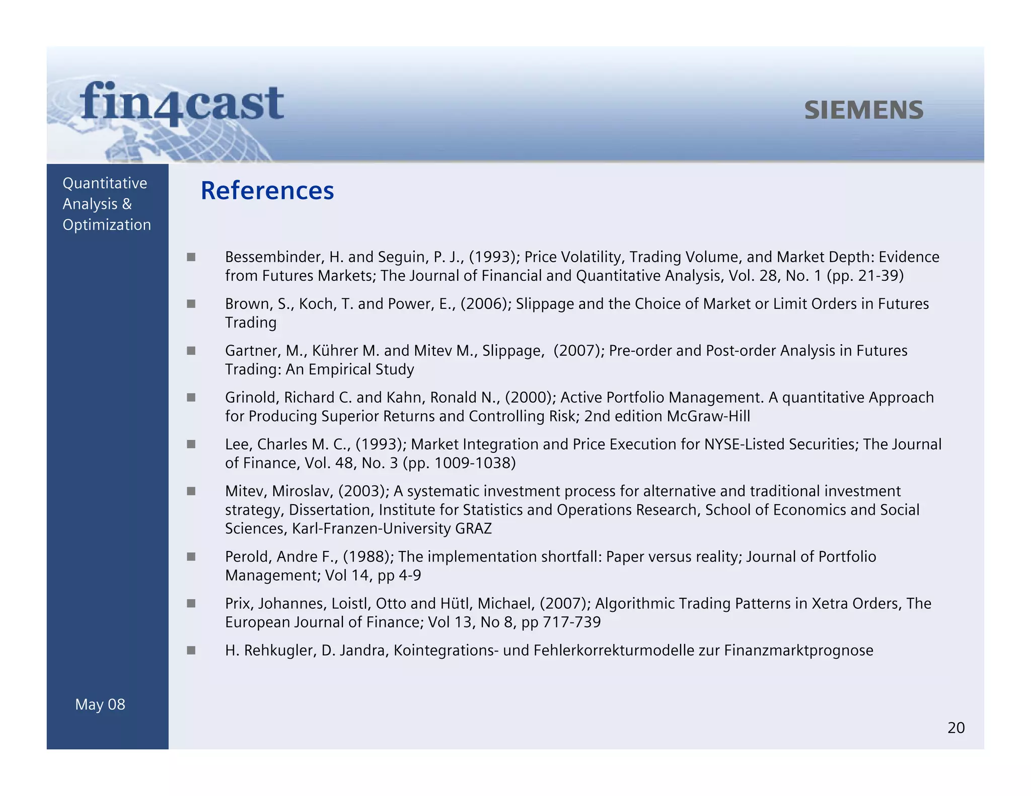 Generating Alpha Based On Forecasts Integrated Active Asset Management Mitev Kuehrer