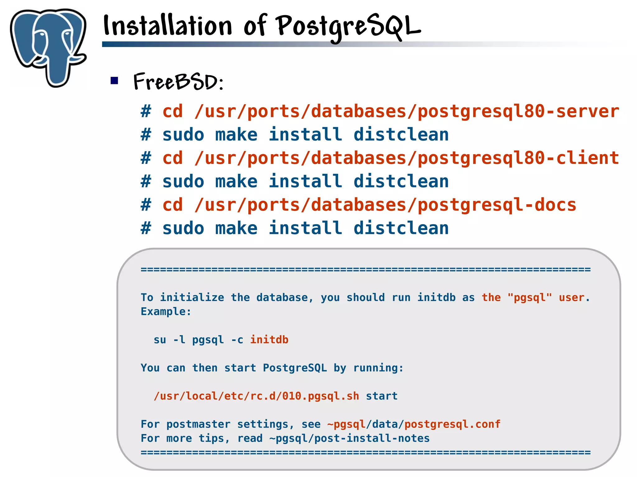 Get to know PostgreSQL!