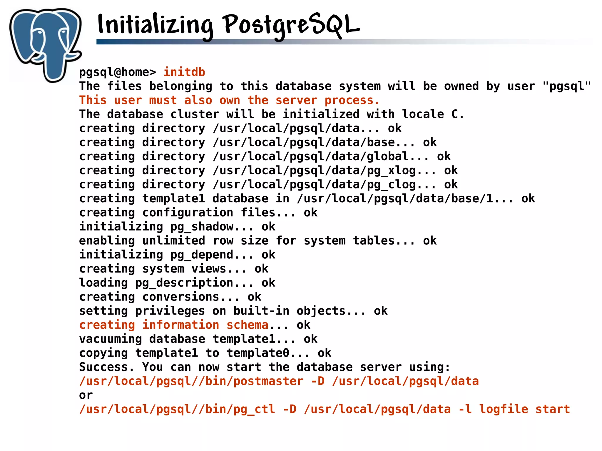 Get to know PostgreSQL!