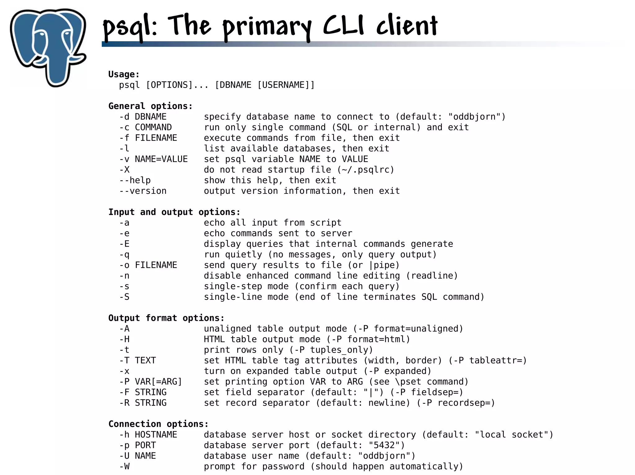 Get to know PostgreSQL!