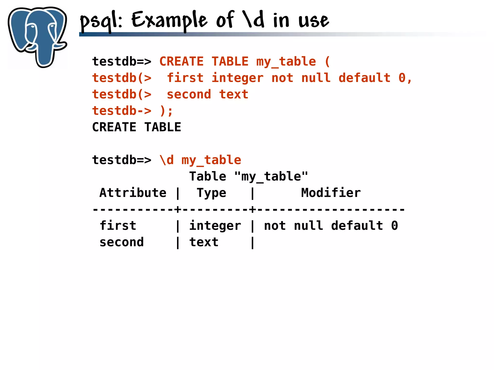 Get to know PostgreSQL!