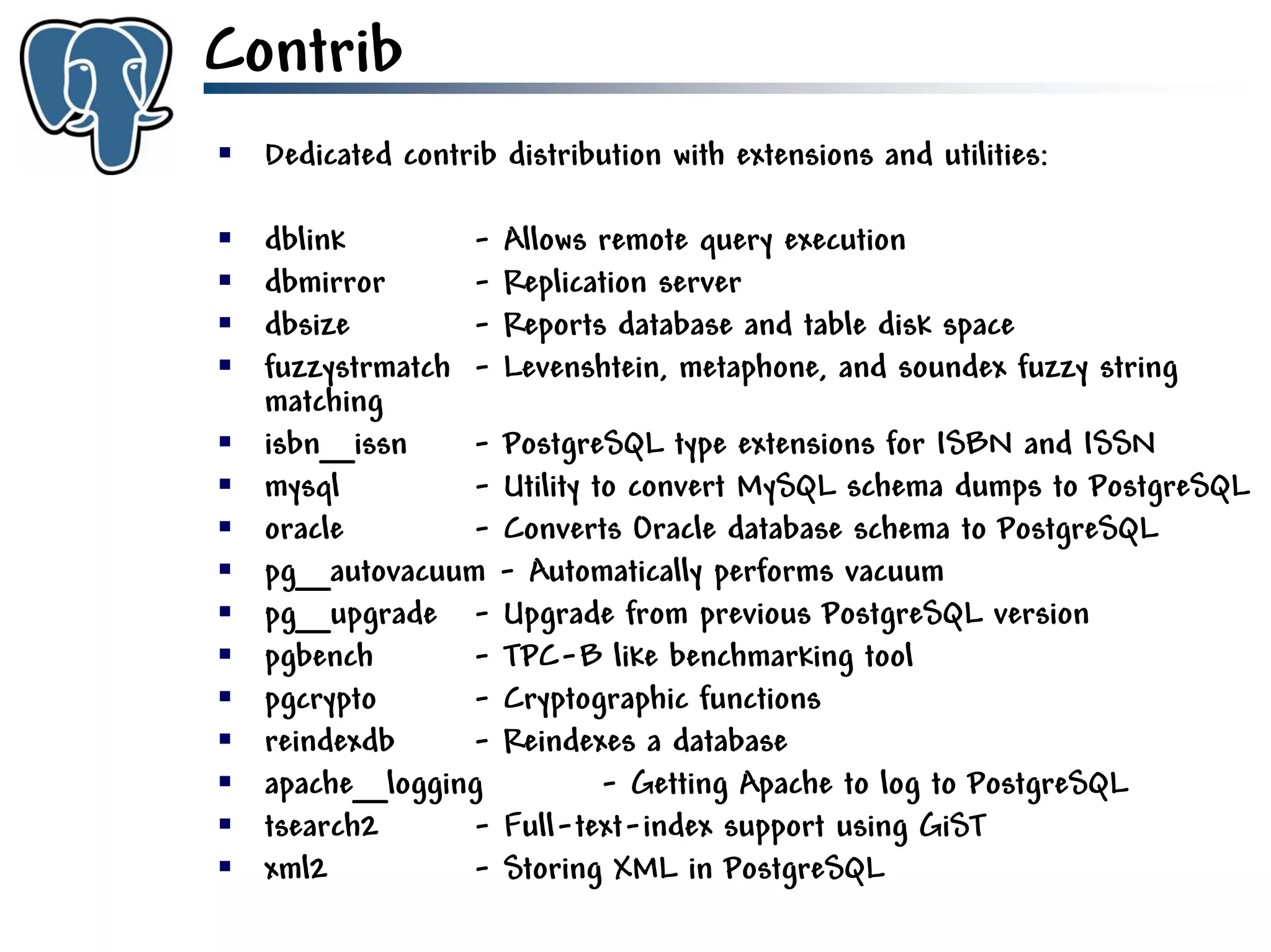 Get to know PostgreSQL!