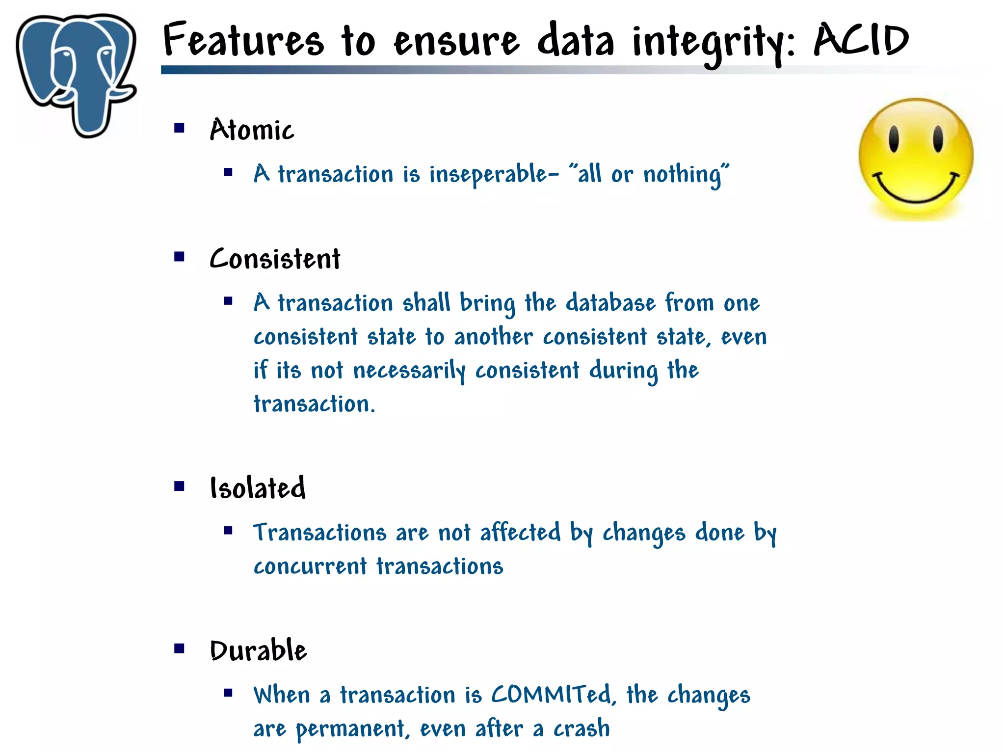 Get to know PostgreSQL!