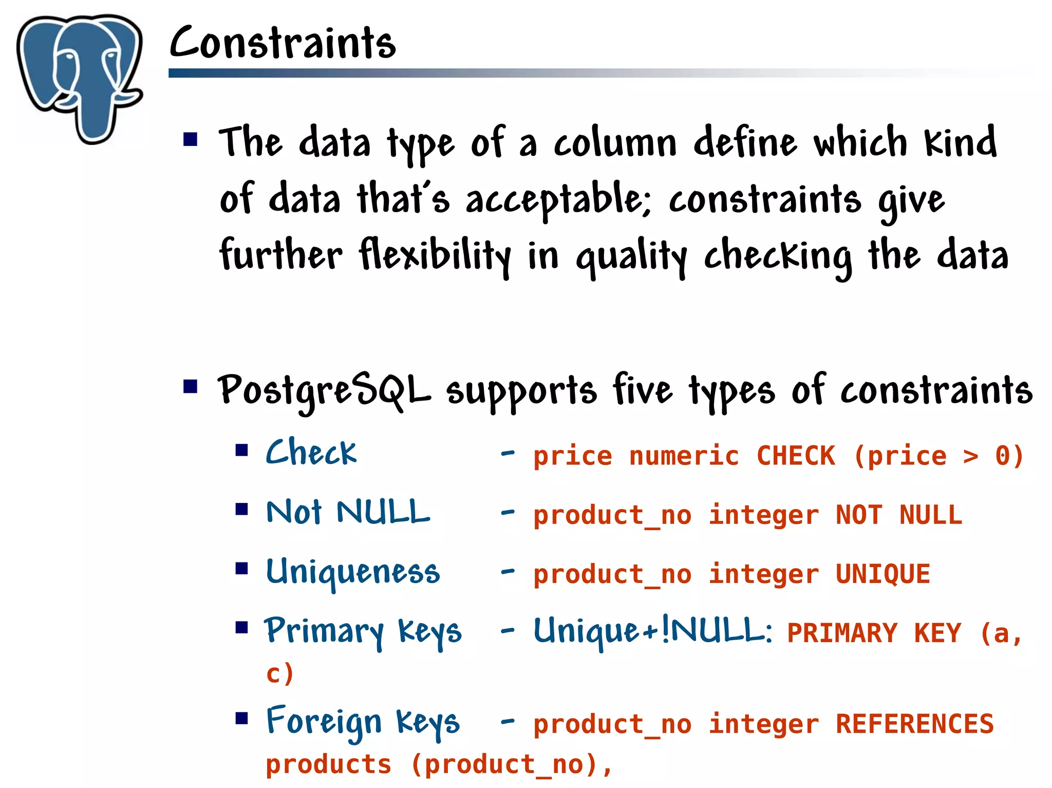 Get to know PostgreSQL!