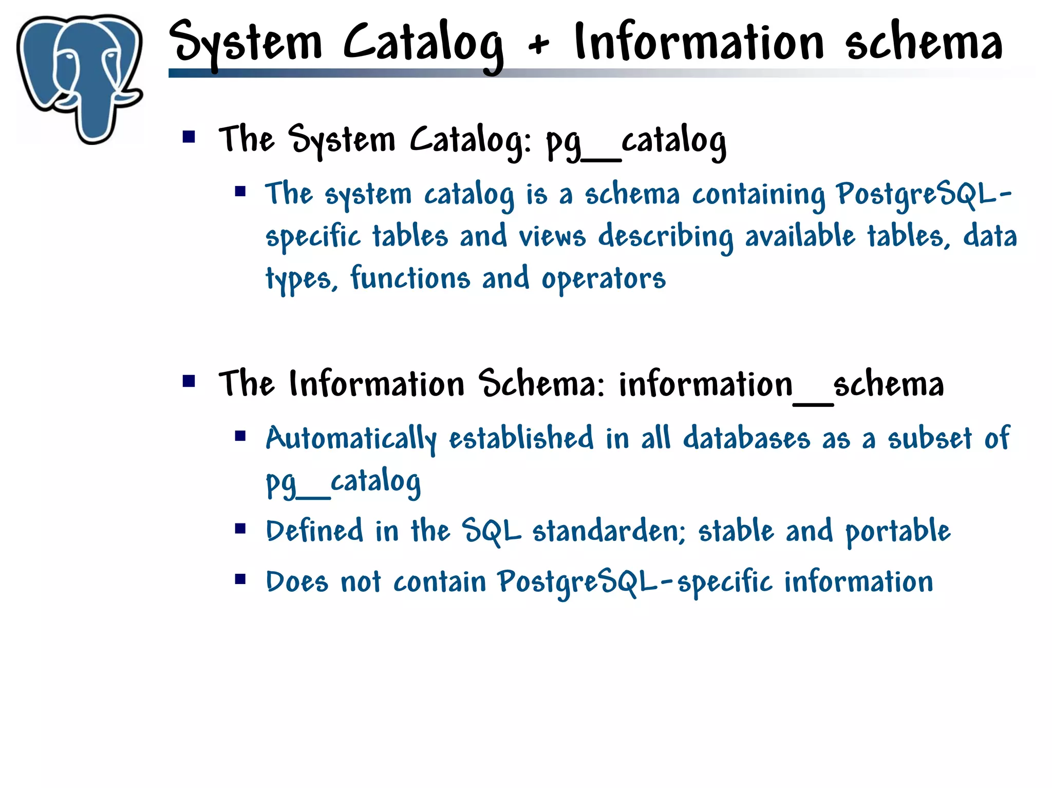 Get to know PostgreSQL!