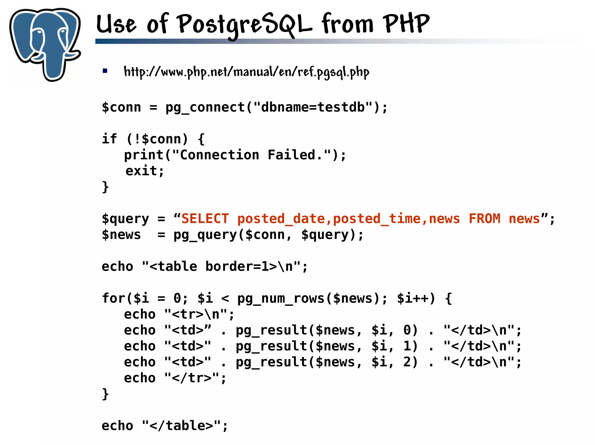 Get to know PostgreSQL!