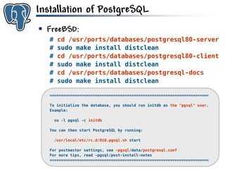Get to know PostgreSQL!