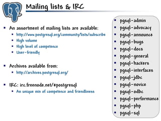 Get to know PostgreSQL!