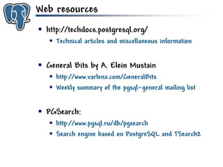 Get to know PostgreSQL!