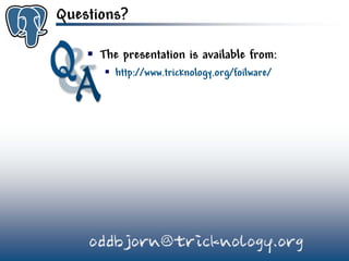 Get to know PostgreSQL!