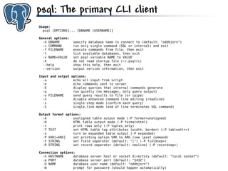 Get to know PostgreSQL!