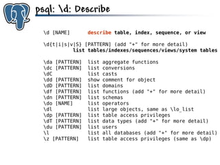 Get to know PostgreSQL!