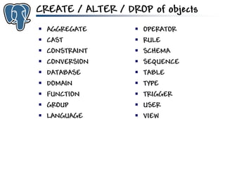 Get to know PostgreSQL!