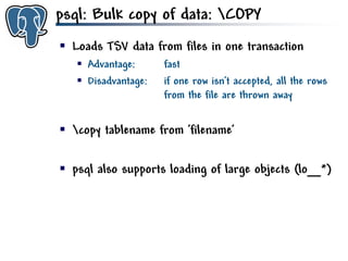 Get to know PostgreSQL!