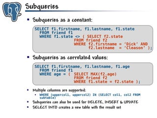 Get to know PostgreSQL!