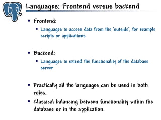 Get to know PostgreSQL!