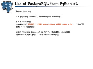 Get to know PostgreSQL!
