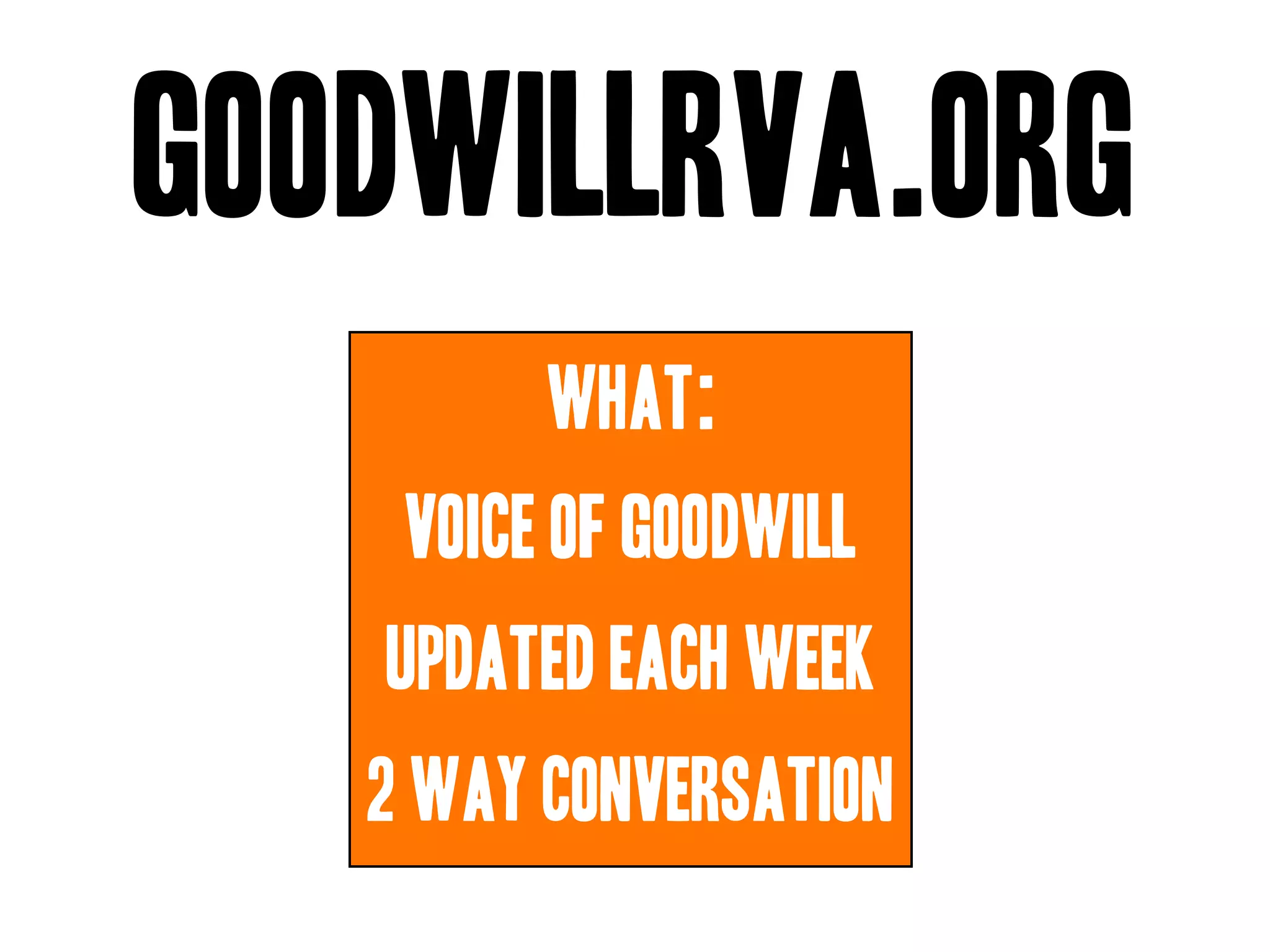 Goodwill Central Virginia Presentation