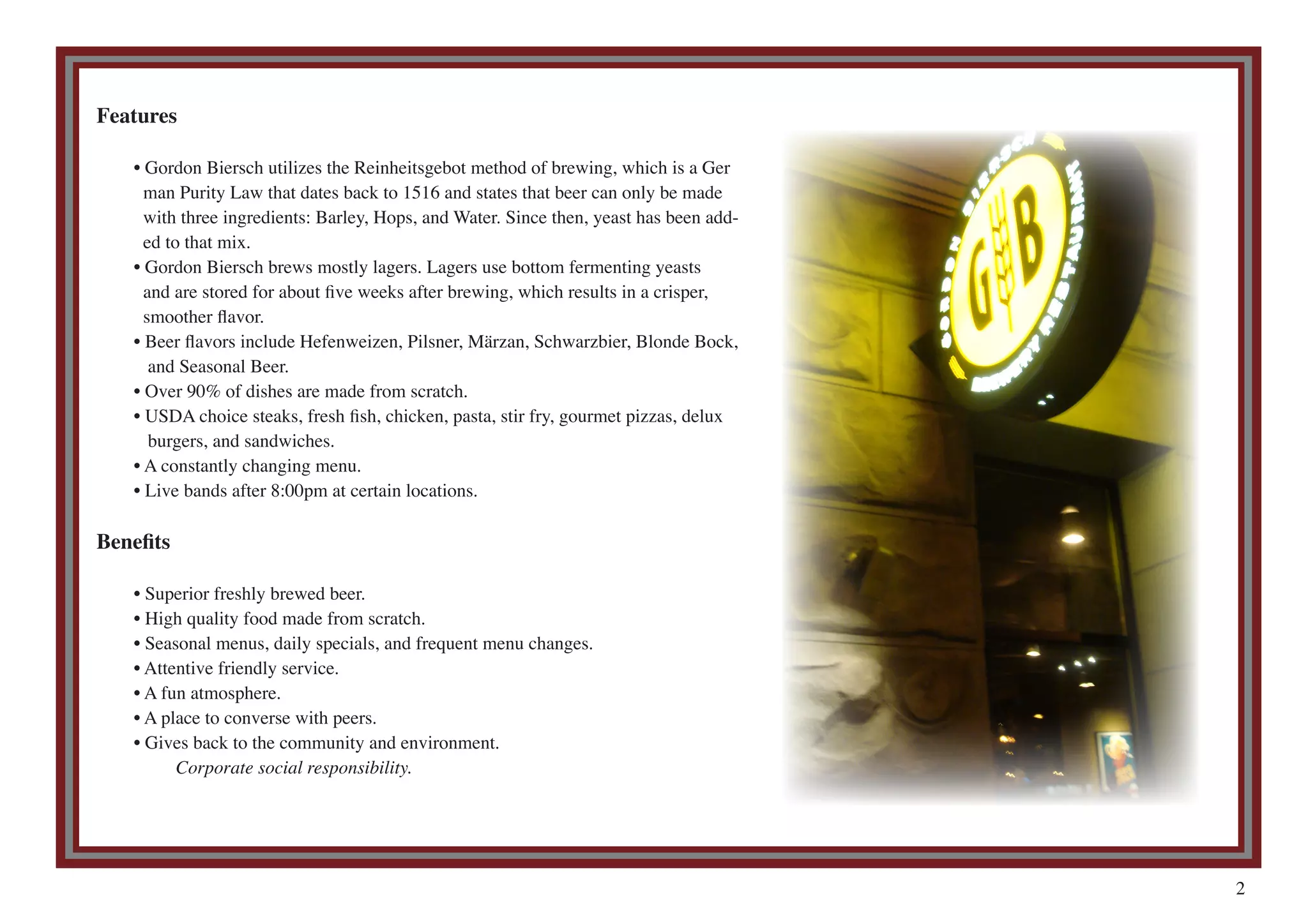 Gordon Biersch Final Book