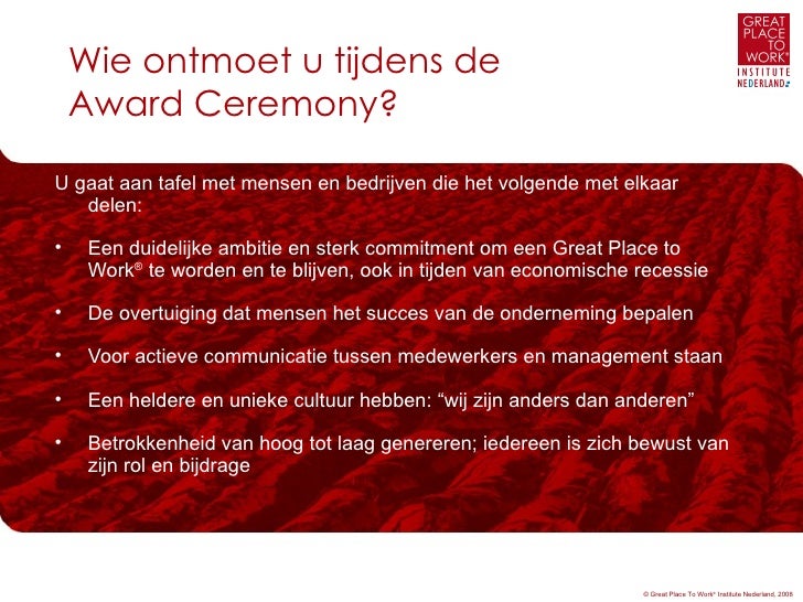 Great Place To Work Award Ceremony