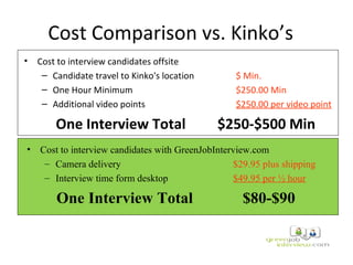 Green Job Interview Ppt | PPT