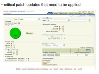 Keeping Track critical patch updates that need to be applied 