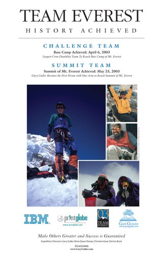 Gary Guller Team Everest Poster