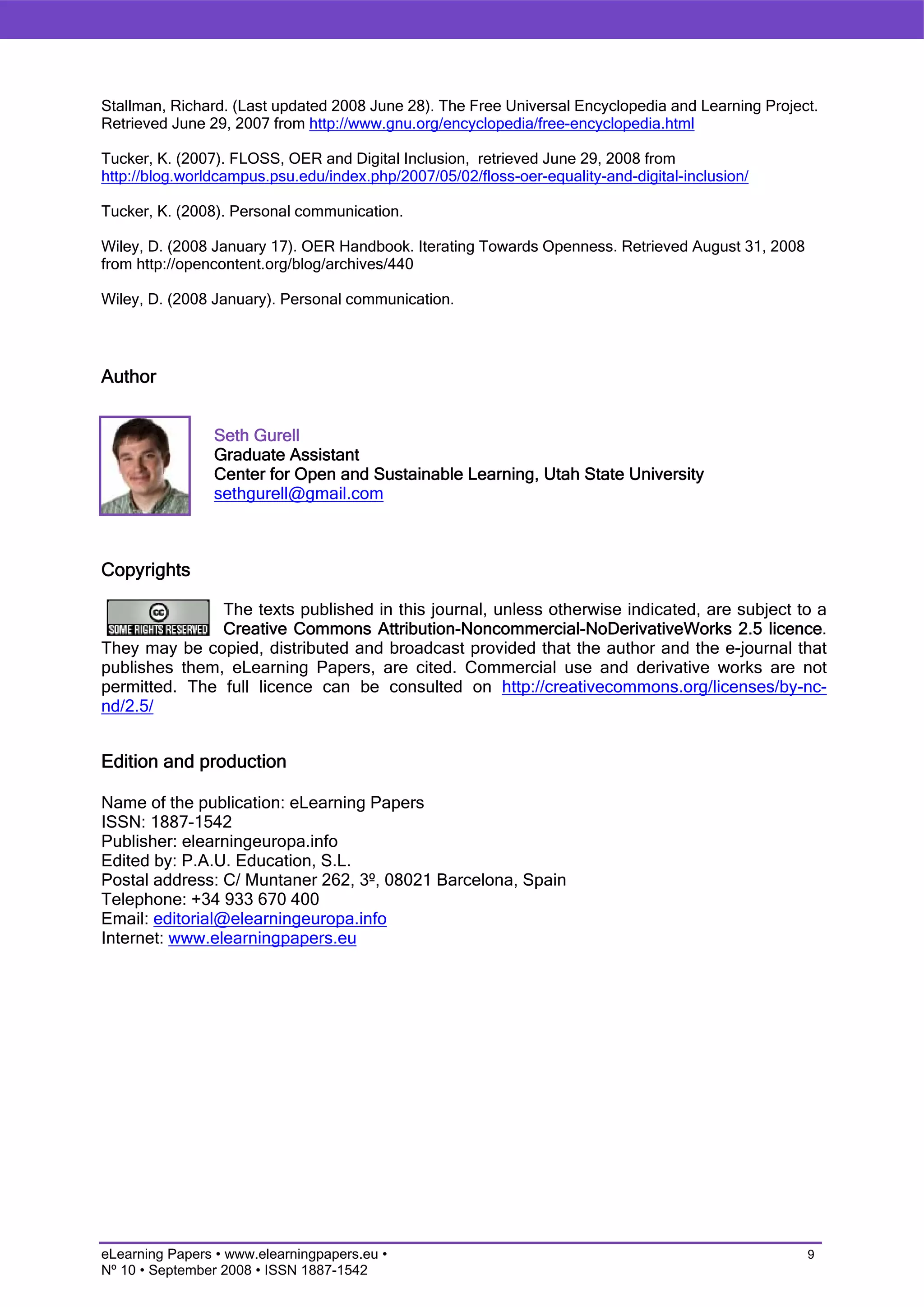 Applying Software Development Paradigms to Open Educational Resources