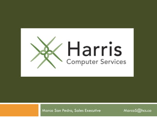 Marco San Pedro, Sales Executive  [email_address] 