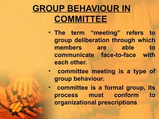 Committee Def committee | PPT
