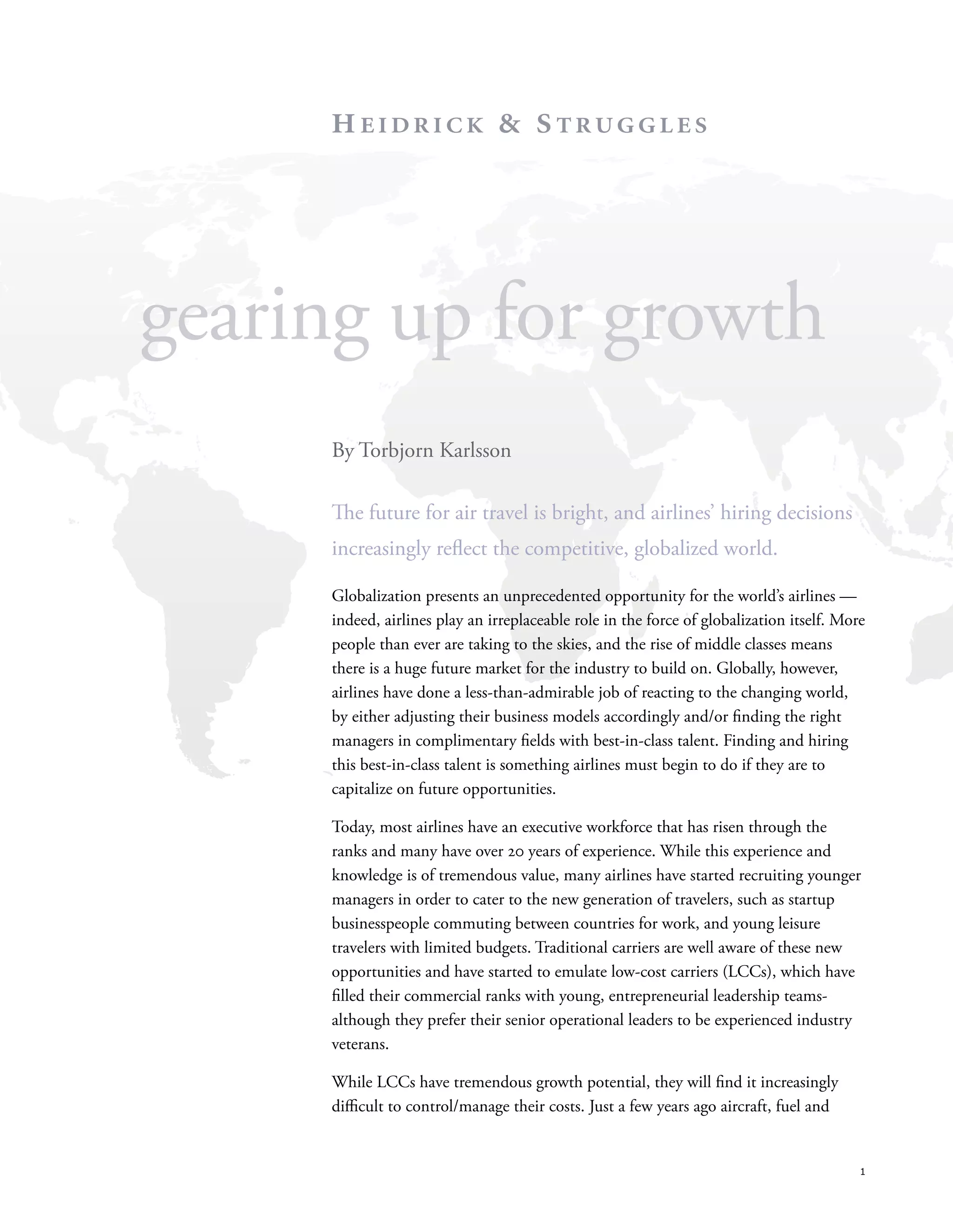 Gearing Up For Growth