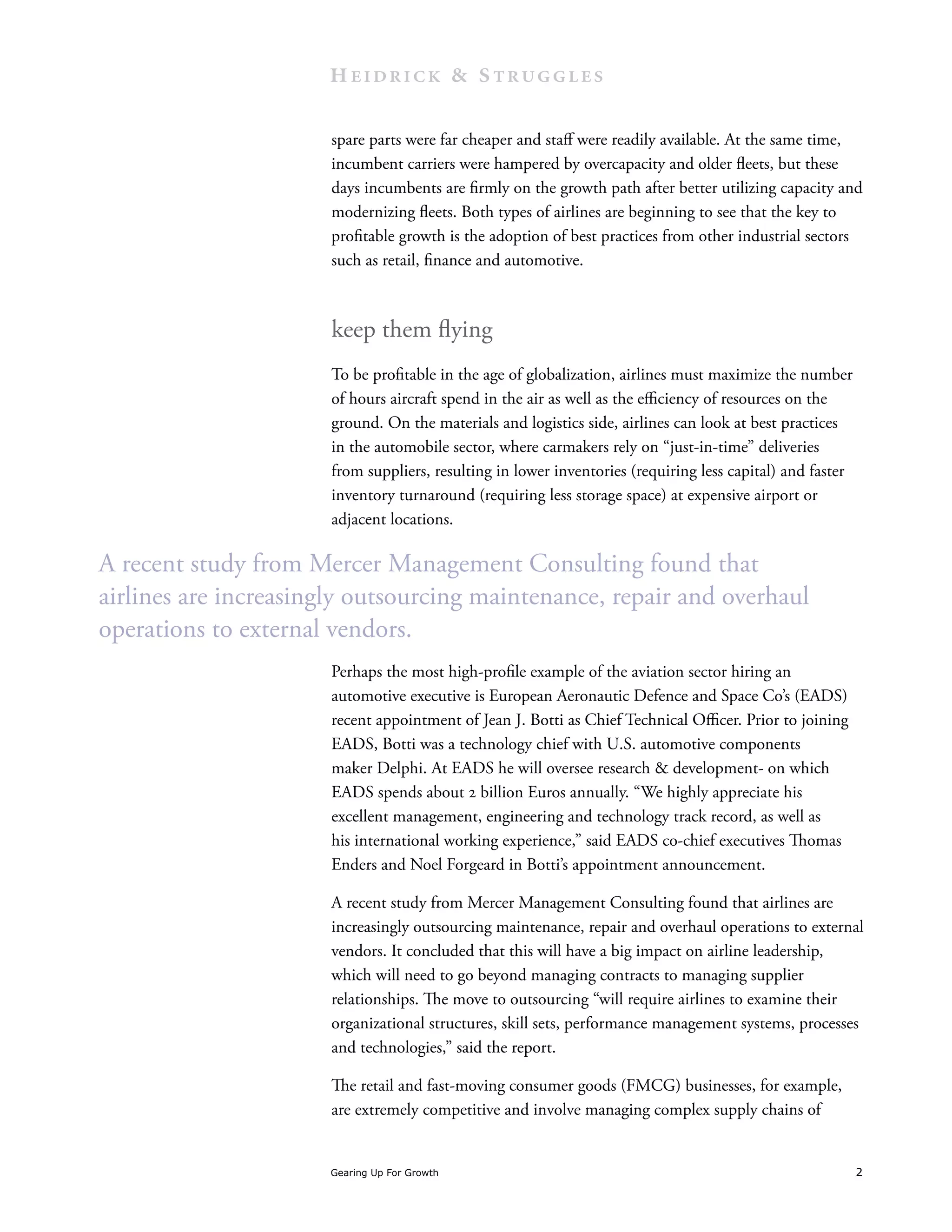 Gearing Up For Growth