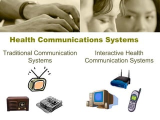 Health Communications Systems Traditional Communication Systems Interactive Health Communication Systems 
